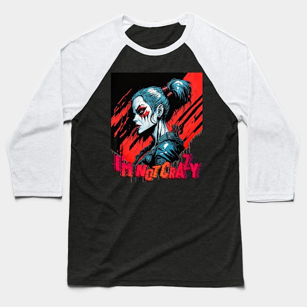 Harley Quinn Baseball T-Shirt by Pictozoic